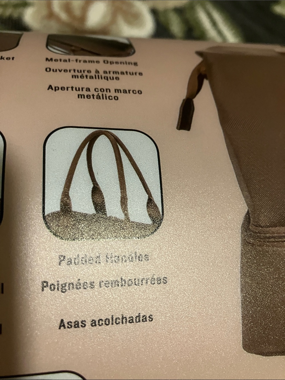 SwissGear Beige Weekender Travel Bag with Tan Handles-measurements in photo - Picture 6 of 10